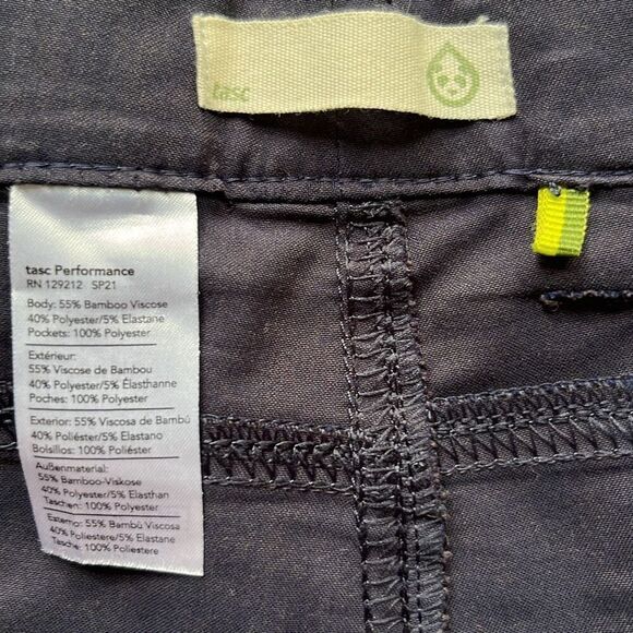 Tasc Performance Bamboo/Poly/Elastane Stretch Shorts Mens 38x7 - Picture 2 of 8